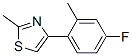 Thiazole, 4-(4-fluoro-2-methylphenyl)-2-methyl- (9CI) Structure