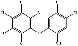 PHENOL, 4,5-DICHLORO-2-(PENTACHLOROPHENOXY)- 구조식 이미지
