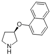 R-3-(1-나프탈레닐록시)-피롤리딘 구조식 이미지