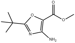 5-Oxazolecarboxylicacid,4-amino-2-(1,1-dimethylethyl)-,methylester(9CI) 구조식 이미지