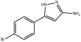 5-(4-브로모페닐)-2H-PYRAZOL-3-YLAMINE 구조식 이미지