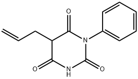 5-Allyl-1-phenylbarbituric acid Structure