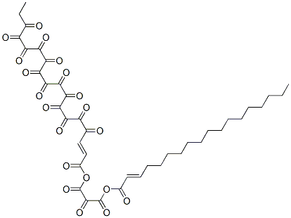 [2-헥사데콕시-3-[(E)-옥타덱-2-에노일]옥시-프로필](E)-옥타덱-2-에노에이트 구조식 이미지