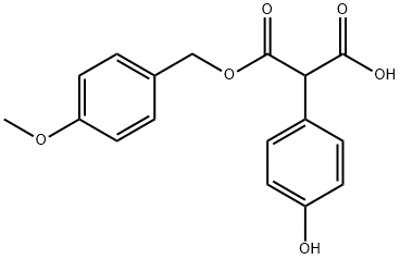 [(4-methoxyphenyl)methyl] hydrogen (4-hydroxyphenyl)malonate Structure