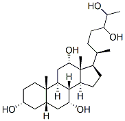 (3R,5S,7R,8R,9S,10S,12S,13R,14S,17S)-17-[(2R)-5,6-dihydroxyheptan-2-yl]-10, Structure