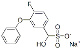 sodium 4-fluoro-alpha-hydroxy-3-phenoxytoluene-alpha-sulphonate Structure