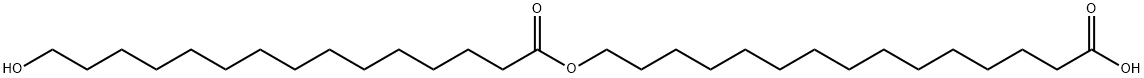 14-CARBOXYTETRADECYL 15-HYDROXYPENTADEC& Structure