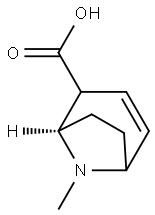 8-Azabicyclo[3.2.1]oct-3-ene-2-carboxylicacid,8-methyl-,(1R)-(9CI) Structure