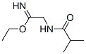 에타니미드산,2-[(2-메틸-1-옥소프로필)아미노]-,에틸에스테르(9Cl) 구조식 이미지