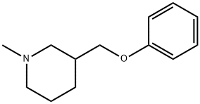 Piperidine, 1-methyl-3-(phenoxymethyl)- (9CI) Structure