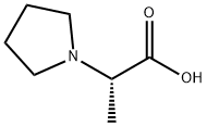 1-피롤리딘아세트산,알파-메틸-,(알파S)-(9CI) 구조식 이미지