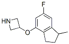 Azetidine, 3-[(6-fluoro-2,3-dihydro-1-methyl-1H-inden-4-yl)oxy]- (9CI) Structure