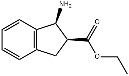 1H-Indene-2-carboxylicacid,1-amino-2,3-dihydro-,ethylester,(1S,2S)-(9CI) Structure