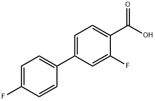 4-(4-플루오로페닐)-2-플루오로벤조산 구조식 이미지