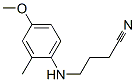 Butanenitrile, 4-[(4-methoxy-2-methylphenyl)amino]- (9CI) Structure