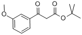 BETA-OXO-3-METHOXY-BENZENEPROPANOIC ACID 1,1-DIMETHYLETHYL ESTER Structure