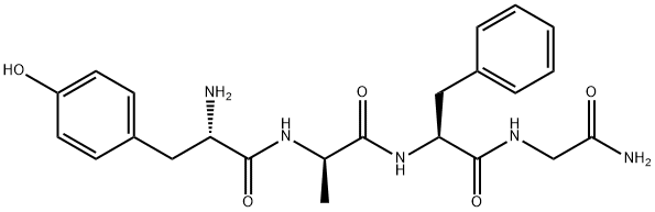 tyrosyl-alanyl-phenylalanyl-glycinamide Structure