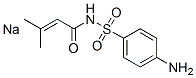 나트륨N-[(4-아미노페닐)술포닐]-3-메틸부트-2-엔아미드 구조식 이미지