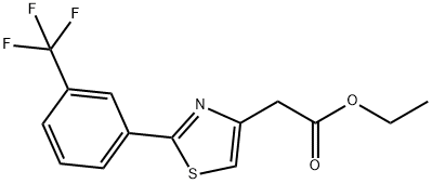 ETHYL 2-(2-[3-(TRIFLUOROMETHYL)PHENYL]-1,3-THIAZOL-4-YL)ACETATE Structure