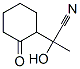 Cyclohexaneacetonitrile,  -alpha--hydroxy--alpha--methyl-2-oxo- Structure