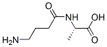 Alanine,  N-(4-amino-1-oxobutyl)- Structure