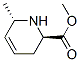 2-Pyridinecarboxylicacid,1,2,3,6-tetrahydro-6-methyl-,methylester,trans- Structure