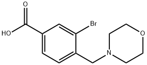 3-BROMO-4-(4-MORPHOLINYLMETHYL)BENZOIC ACID Structure