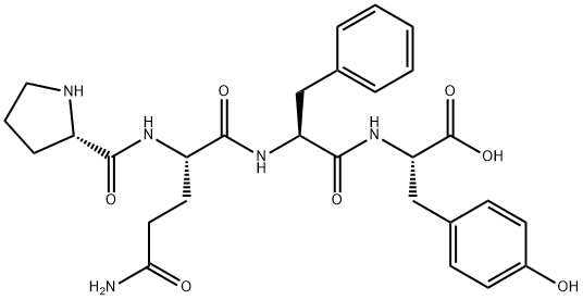 H-PRO-GLN-PHE-TYR-OH HCL 구조식 이미지