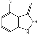 4-클로로-3-하이드록시1H-인다졸 구조식 이미지