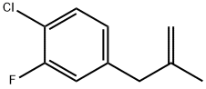 3-(4-Chloro-3-fluorophenyl)-2-methylprop-1-ene 구조식 이미지