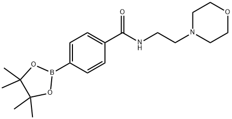 4-(2-[4-(4,4,5,5-TETRAMETHYL-[1,3,2]DIOXABOROLAN-2-YL)-PHENOXY]-ETHYL)-MORPHOLINE 구조식 이미지