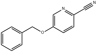 2-PYRIDINECARBONITRILE, 5-(PHENYLMETHOXY)- 구조식 이미지