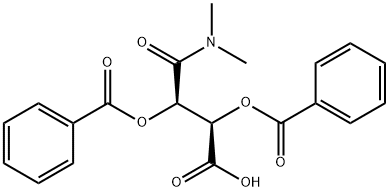 (-)-O,O'-DIBENZOYL-L-TARTARIC ACID MONO(DIMETHYLAMIDE) Structure