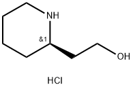 (R)-2-(히드록시에틸)피페리딘염산염 구조식 이미지