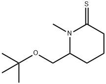 2-Piperidinethione,  6-[(1,1-dimethylethoxy)methyl]-1-methyl- Structure
