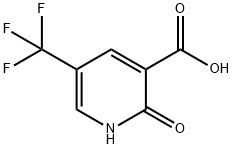 2-oxo-5-(trifluoromethyl)-1,2-dihydropyridine-3-carboxylic acid 구조식 이미지