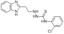 2-(2-(1H-Benzimidazol-2-yl)ethyl)-N-(2-chlorophenyl)hydrazinecarbothio amide 구조식 이미지