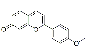2-(4-Methoxyphenyl)-4-methyl-7H-1-benzopyran-7-one Structure