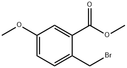 2-BROMOMETHYL-5-METHOXY-BENZOIC ACID METHYL ESTER Structure