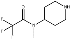 2,2,2-트리플루오로-N-메틸-N-4-피페리디닐-아세트아미드 구조식 이미지