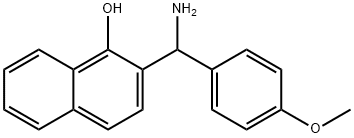 2-[아미노-(4-메톡시-페닐)-메틸]-나프탈렌-1-OL 구조식 이미지