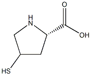 L-Proline,4-mercapto-,hydrochloride(1:1), Structure