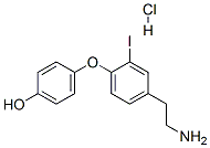 4-[4-(2-Aminoethyl)-2-iodophenoxy]phenol Hydrochloride Structure