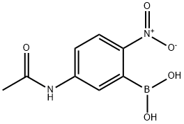 (5-ACETAMIDO-2-NITRO)BENZENEBORONIC ACID Structure