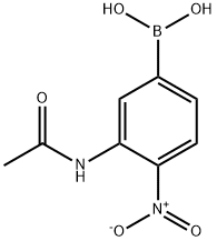 3-Acetamido-4-nitrophenylboronic acid Structure