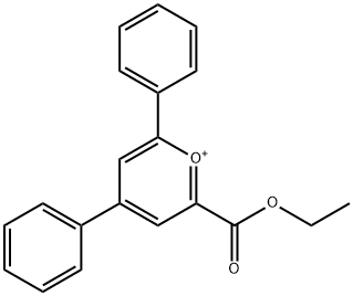 ETHYL 4,6-DIPHENYLPYRYLIUMTRIFLUOROMETHANE-SULFONATE-2-CARBOXYLATE Structure