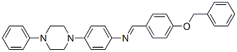 1-(4-phenylmethoxyphenyl)-N-[4-(4-phenylpiperazin-1-yl)phenyl]methanim ine 구조식 이미지