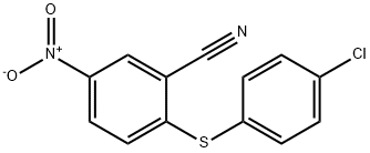 2-[(4-CHLOROPHENYL)THIO]-5-NITROBENZONITRILE Structure