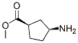 Cyclopentanecarboxylic acid, 3-amino-, methyl ester, (1R,3S)- (9CI) Structure