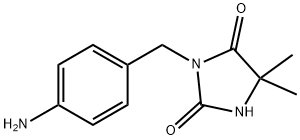 3-(4-aminobenzyl)-5,5-dimethylimidazolidine-2,4-dioneMFCD07801002 구조식 이미지